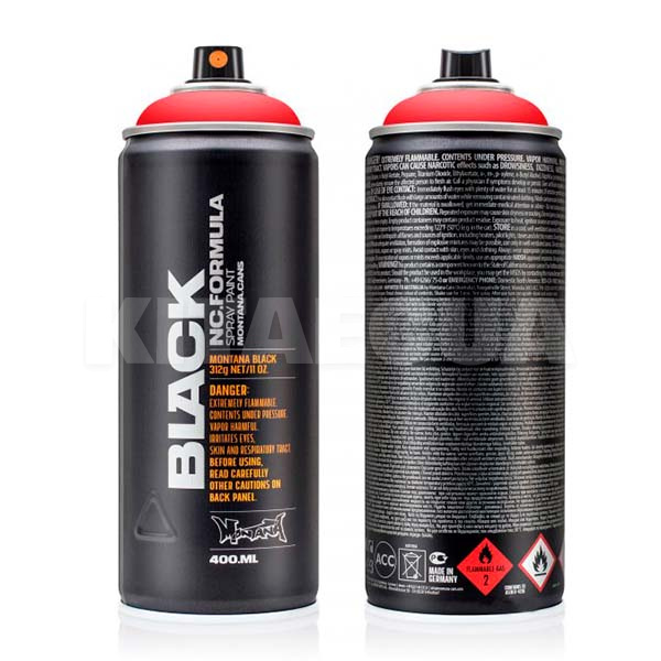 Фарба 400мл матова "сигнальний червоний" MONTANA (263705-MONTANA) - 2