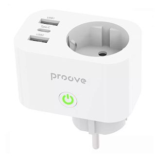 Умная розетка 16A Type-C+2USB Rapid Smart Socket PD-02 EU 1AC PROOVE