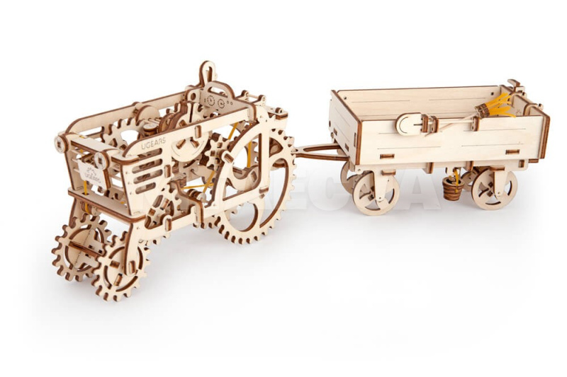 Механический 3D пазл "Прицеп к трактору" UGEARS (70006) - 8