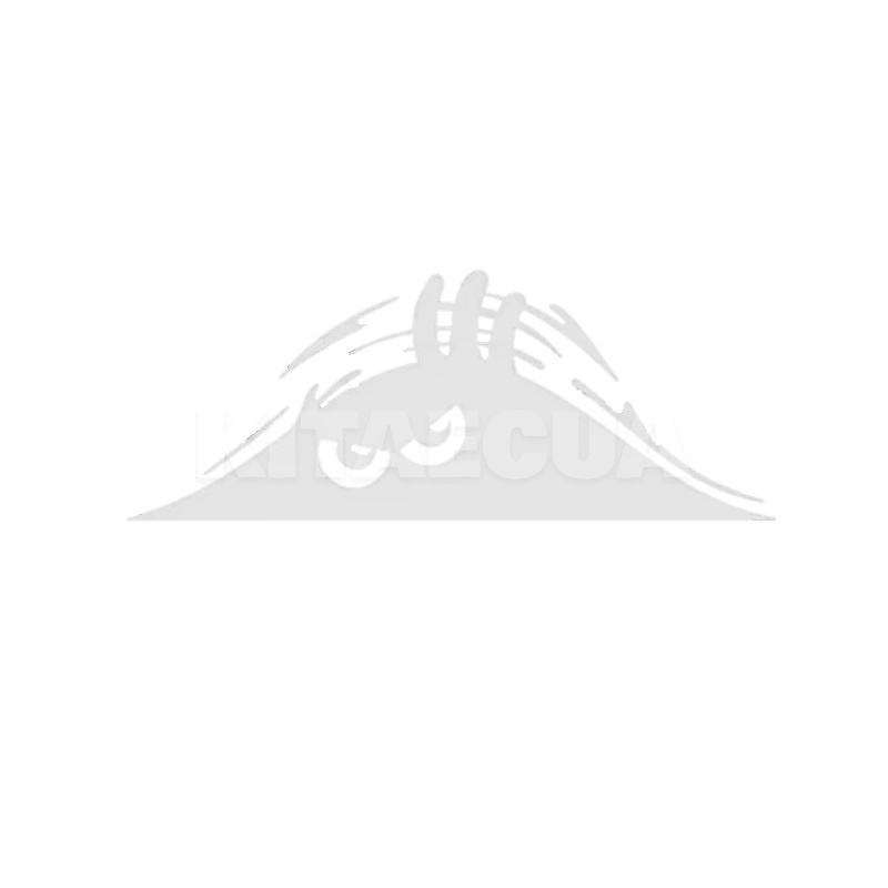 Наклейка для автомобіля водонепроникна 19х7см біла (Slit-Stickers-white)