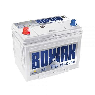 Акумулятор автомобільний 75Ач 640А "+" зліва ВОЖАК