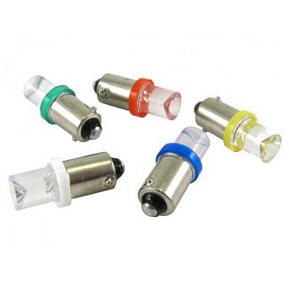 LED лампа для авто T2W BA9s 12V красный AllLight