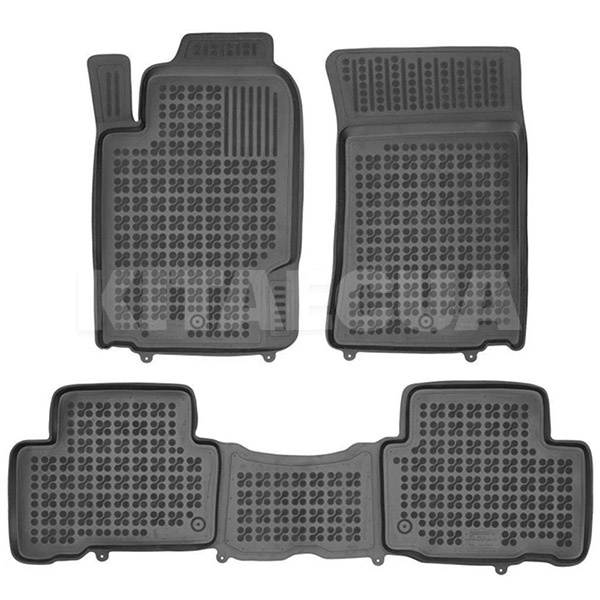 Резиновые коврики в салон SsangYong Rexton W I (Y290) (2012-2017) (3шт) 203001 REZAW-PLAST (30624)