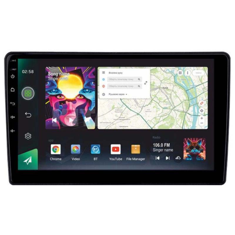 Штатна магнітола PRO 10464 4+64 Gb 10" універсальна SIGMA4car (36813)