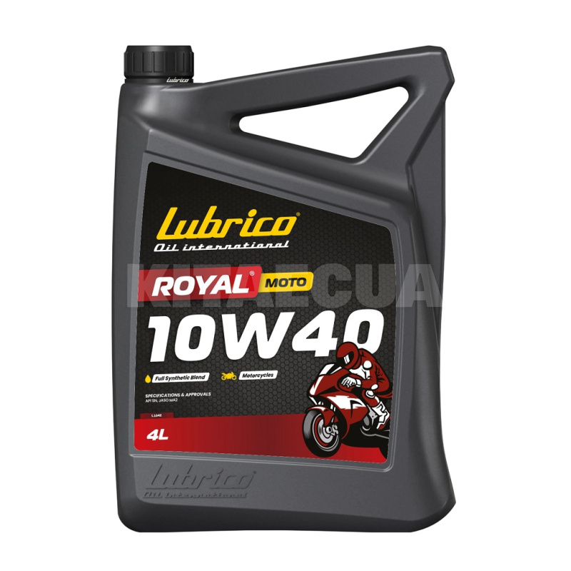 Масло моторное синтетическое 4л 10W-40 ROYAL MOTO LUBRICO (L-1042-10100040)