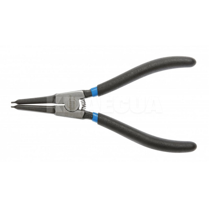 Щипці для зняття/установки стопорних кілець прямі на розтиск 180 мм HOGERT (HT1P142) - 2