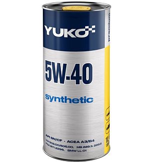 Масло моторне синтетичне 1л 5W-40 Synthetic Yuko