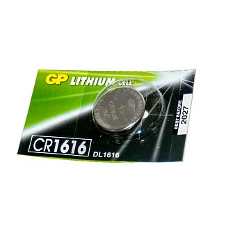 Батарейка дисковая CR1616 3.0В литиевая Lithium Button Cell GP