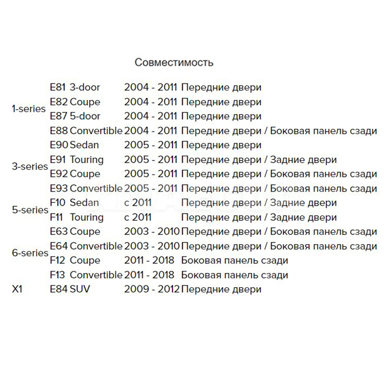 Динаміки коаксіальні 2-х смугові 4" (10 см) 60 Вт чорні (2 шт) UP X4BMW-FRT.1 MATCH (19129) - 2