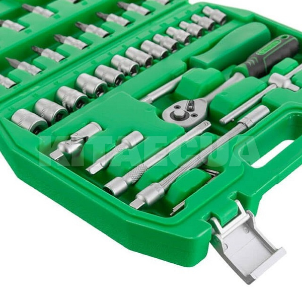 Набор инструментов 1/4" 46 предметов Intertool (ET-6046SP) - 2