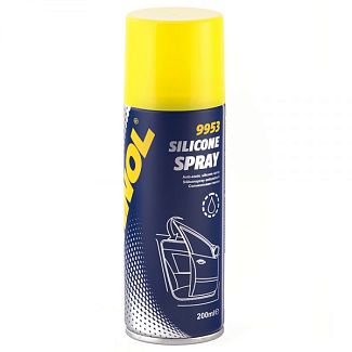 Смазка силиконовая для резины и пластика 200мл Silicone Spray Antistatisch Mannol