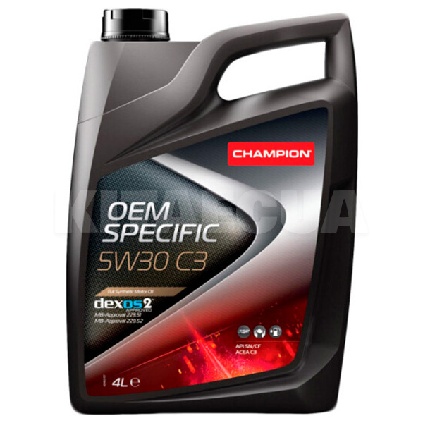 Масло моторное синтетическое 4л 5W-30 OEM SPECIFIC C3 Champion (8208812)