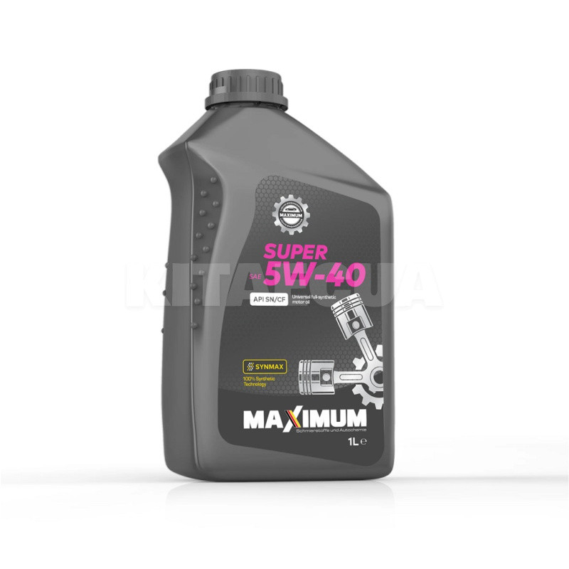 Масло моторное синтетическое 1л 5W-40 Super SN/CF MAXIMUM (Super 5W40 SN/CF_1л)
