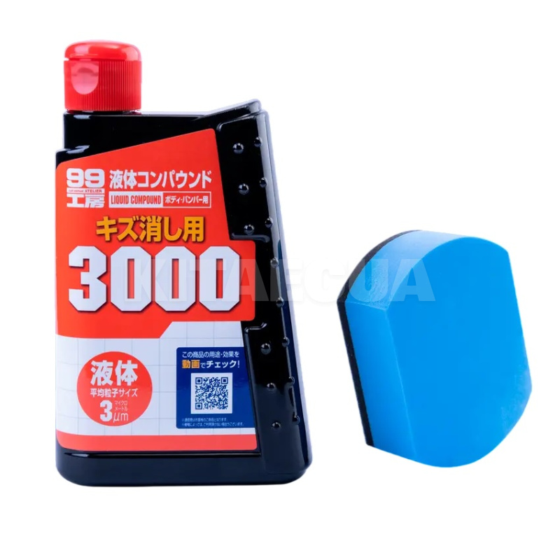 Полироль абразивная Super Liquid Compoud 3000 300мл SOFT99 (09146) - 2