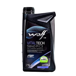 Масло моторное синтетическое 1л 5W-40 Vitaltech PI C3 WOLF