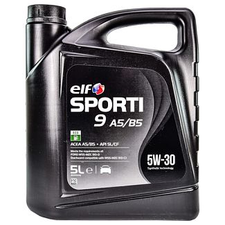 Олія моторна синтетична 5л 5W-30 Sporti 9 A5/B5 ELF