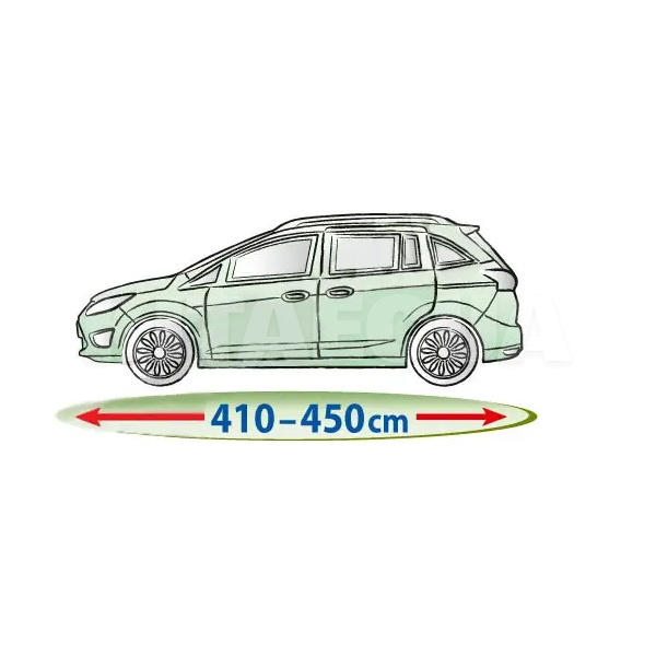 Тент на авто Mobile Garag L 450х148х140 см минивен Kegel-Blazusiak (5-4132-248-3020) - 2