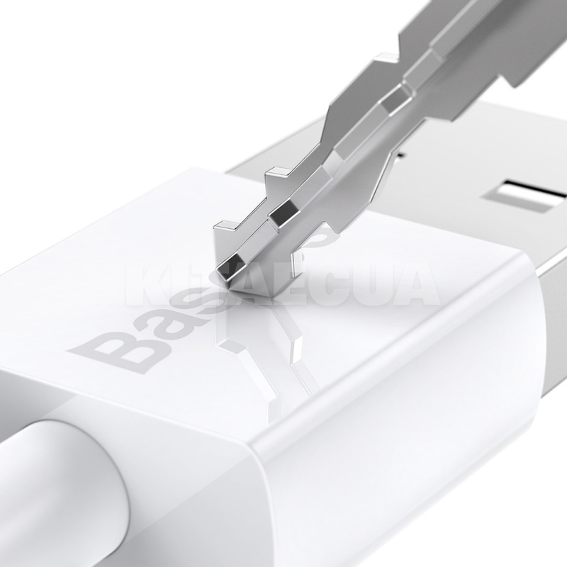 Кабель USB microUSB Superior Series Fast Charging 2А 2м білий BASEUS (CAMYS-A02) - 3