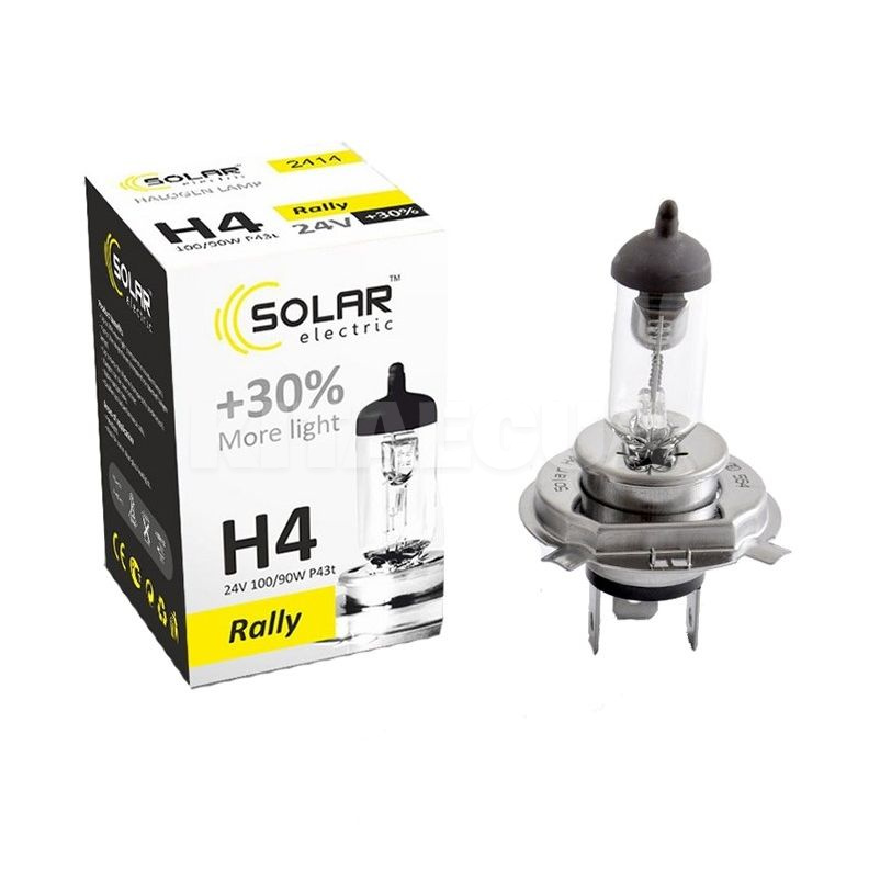 Галогенная лампа H4 100/90W 24V Starlight +30% Solar (2414)
