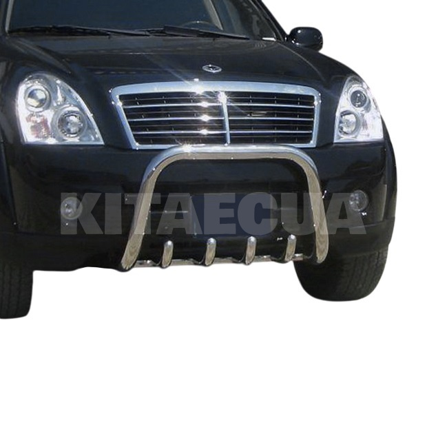 Кенгурятник QT006 SsangYong Rexton I 2001-2017 нержавеющая сталь CAN (ddd1653)