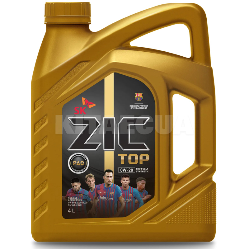 Масло моторне синтетичне 4л 0W-20 TOP ZIC (162679)