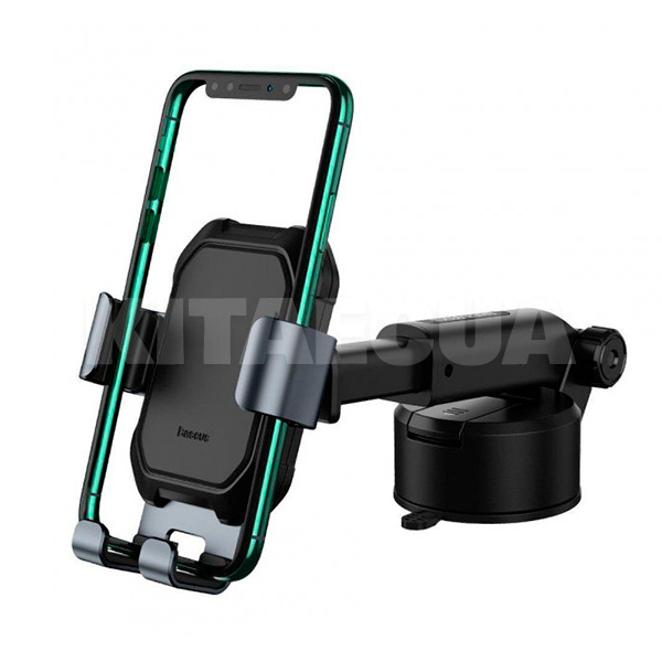 Автомобильный держатель на торпедо/стекло с зажимом black BASEUS (SUYL-TK01) - 2