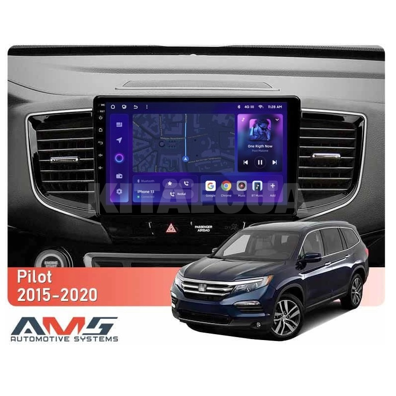 Штатна магнітола MOSS M3 4+32 ГБ 10" Honda Pilot YF6 2015-2020 (L1) AMS (50816) - 2