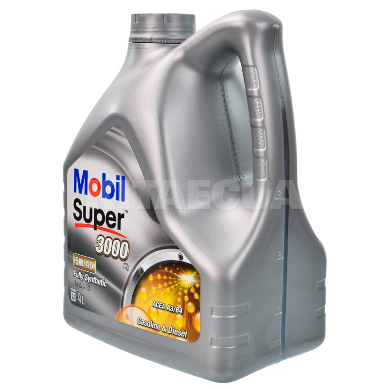 Масло моторное синтетическое 4л 5W-40 Super 3000 X1 MOBIL (MOB30005W40-4) - 7