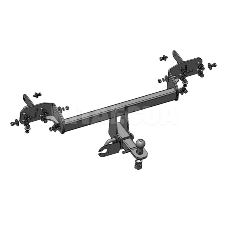 Фаркоп знімний Nissan Note Versa (2013-2016) на 2 болти Автопроставка (2002-20-02)