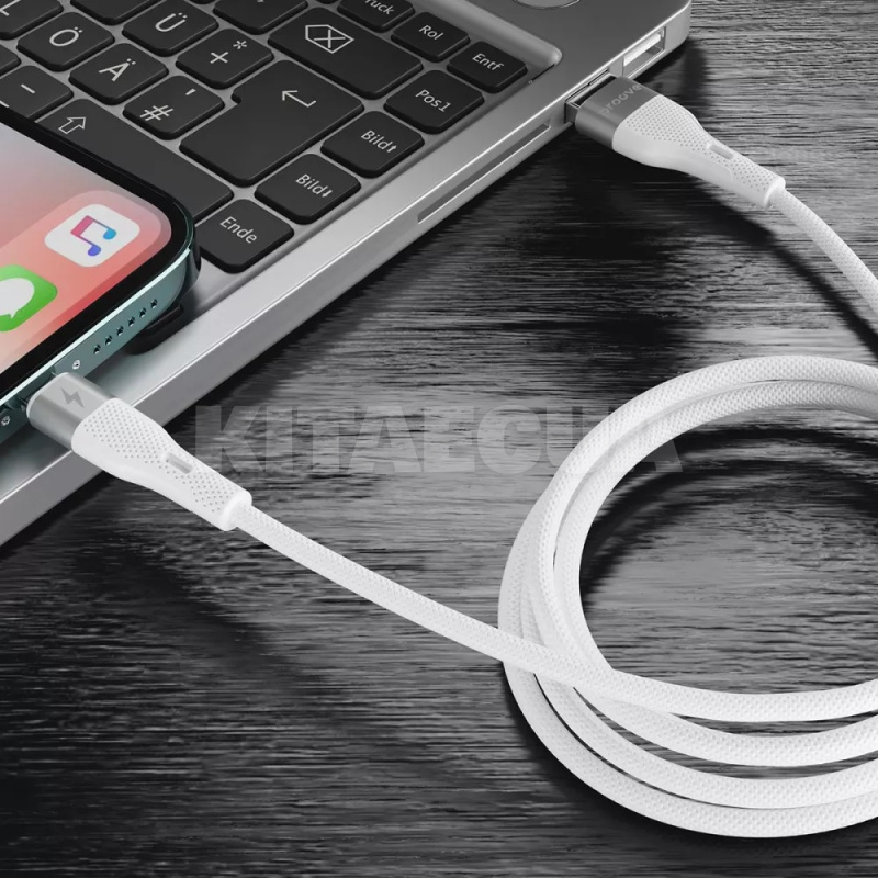 Кабель Type-C Type-C 60W 1м Light Silicone белый PROOVE (491970003) - 2