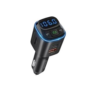 Автомобильное зарядное устройство 36W 2USB+Type-C FM Launcher Luxor PROOVE