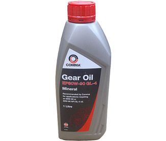 Масло трансмиссионное миниральное 1л EP80W-90 GL4 GEAR OIL COMMA