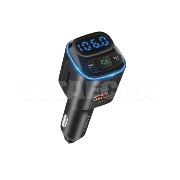 автомобільний зарядний пристрій 36W 2USB+Type-C FM Launcher Luxor PROOVE (555630001)