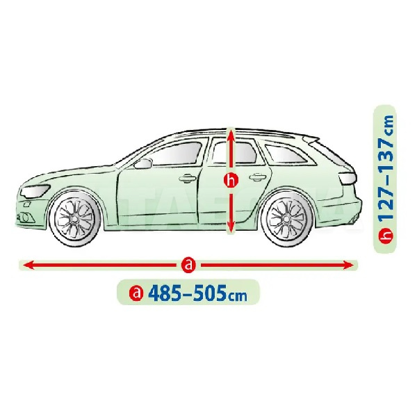 Тент на авто Membrane Garage XXL 505х148х137 см універсал Kegel-Blazusiak (5-4730-248-3050) - 4