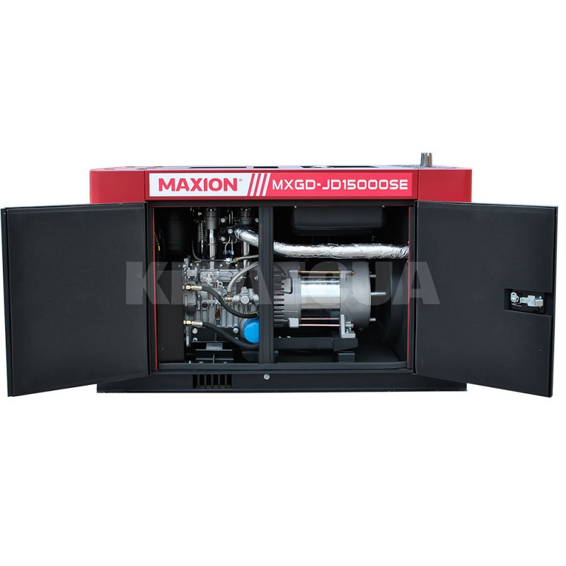 Генератор дизельний 10.5кВт безшумний ручний і електро запуск MAXION (MXGG-JD15000SE) - 4