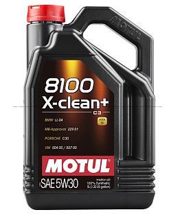 Масло моторное синтетическое 5W30 X-clean+ 8100 (5L) MOTUL