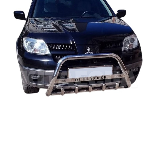 Кенгурятник Mitsubishi Outlander 2001-2006 нержавеющая сталь CAN (dug623115) - 4