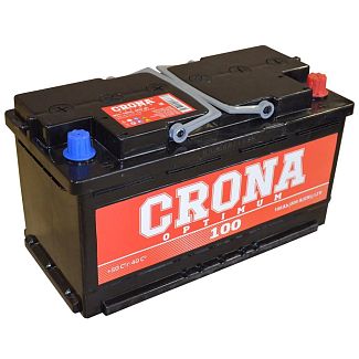Аккумулятор автомобильный 100Ач 800А "+" справа CRONA