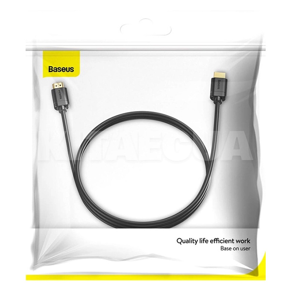 Кабель HDMI Male - HDMI Male High Definition 2м черный BASEUS (298920001) - 3