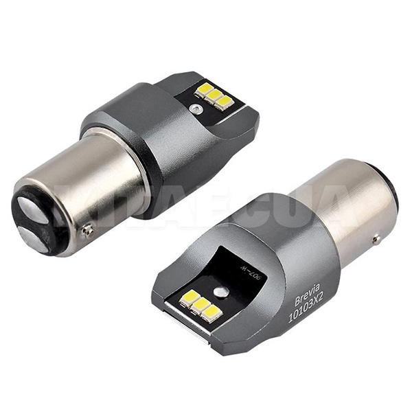 LED лампа для авто Power BAY15d 6000K (комплект) BREVIA (10103X2) - 2