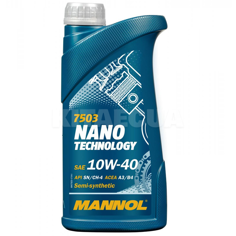 Масло моторное полусинтетическое 1л 10W-40 Nano Technology Mannol (MN7503-1)