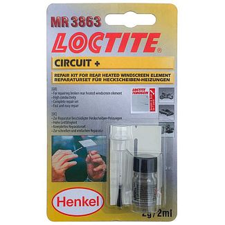 Клей токопроводящий для ремонта нитей обогрева заднего стекла 3863 Circuit+ 2г LOCTITE