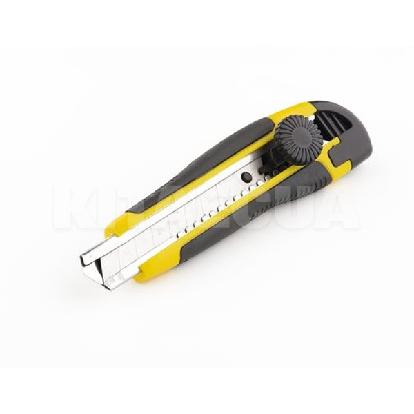 Ніж сегментний 18мм з гвинтовим замком та гумовою вставкою СИЛА (400224)