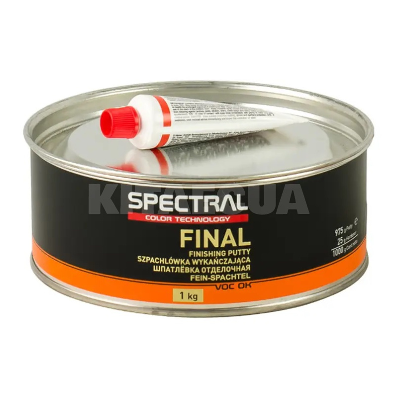 Шпаклевка с отвердителем 1кг FINAL Spectral (81123)