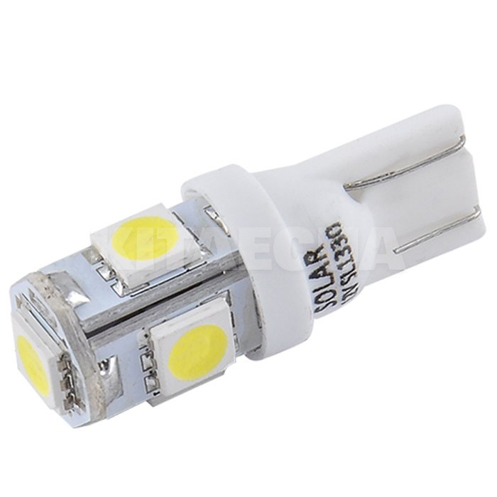 LED лампа для авто Premium Line W2.1x9.5d 12V 6500K (комплект) Solar (SL1330)