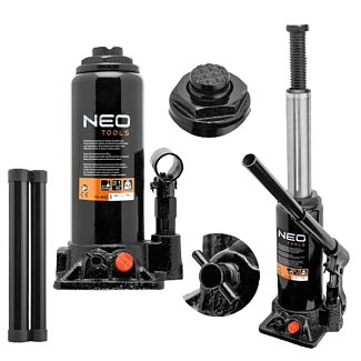 Домкрат гидравлический бутылочный до 5т (215мм-413мм) NEO Tools