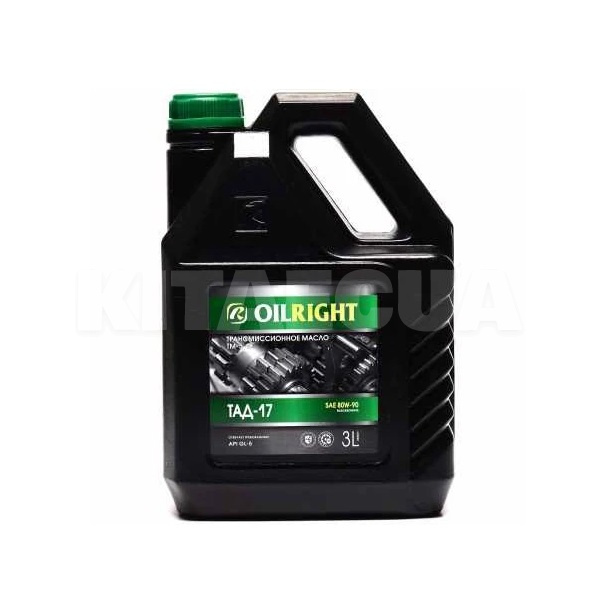 Масло трансмиссионное минеральное 3л ТАД-17 80W-90 GL-5 OIL RIGHT (2546)