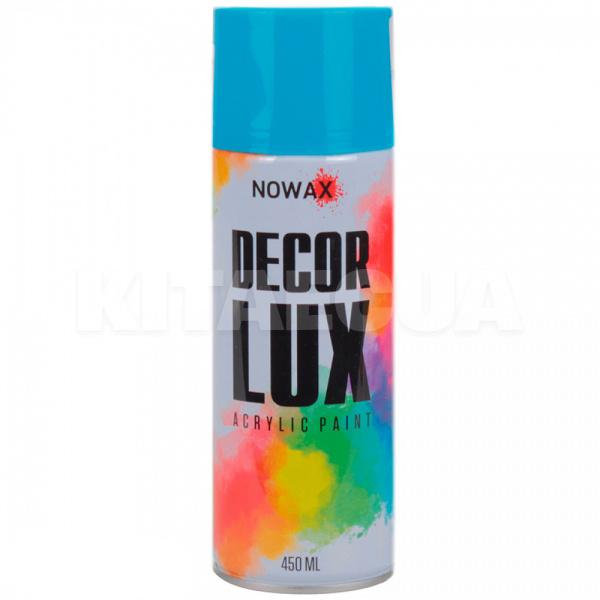 Фарба світло-блакитна 450мл акрилова Decor Lux NOWAX (NX48031-NOWAX)