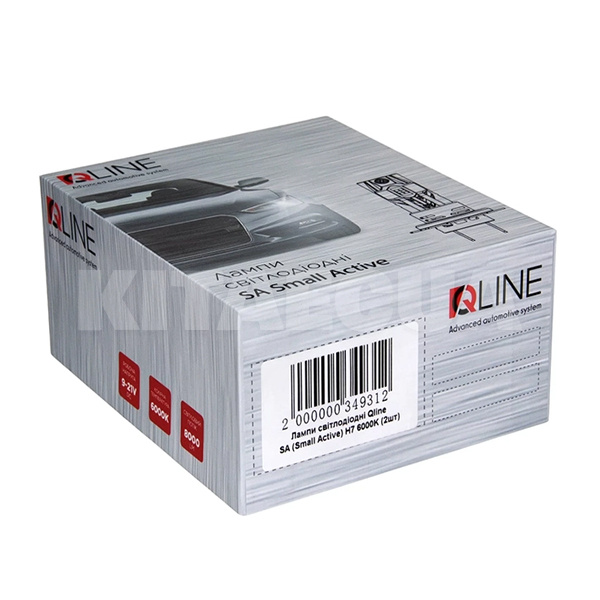 LED лампа для авто Small Active SA H7 52W 6000K (комплект) QLine (00-00020367) - 3