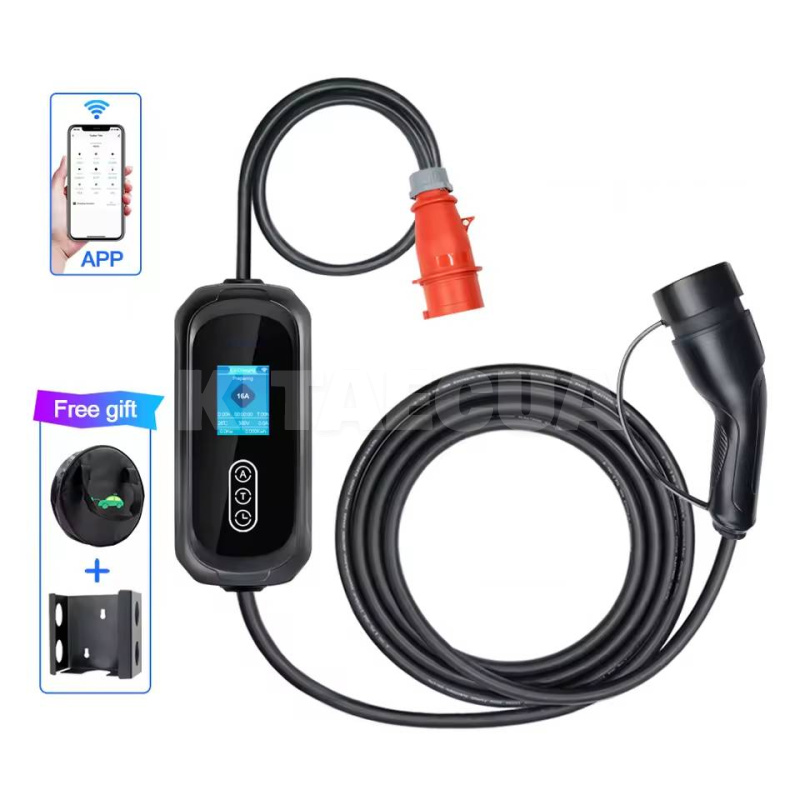 Зарядка Tesla 3 11 кВт 16A 3-фазы Type 2 (европейское авто) Wi-Fi KOLANKY (KO11-16-3PH-TP2-APP)